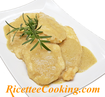 Scaloppine di pollo alla senape